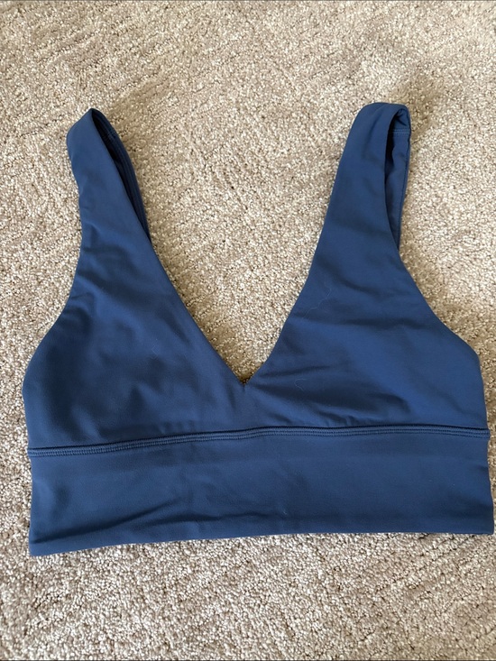 lululemon athletica Other - lululemon align V-neck bra in Pitch blue EUC 🙌